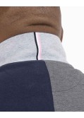 Polo piqué bicolore grande taille gris