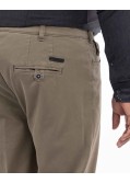 Pantalon chino armuré grande taille beige