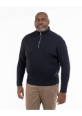 Pull col camionneur grande taille bleu marine