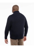Pull col camionneur grande taille bleu marine