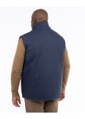 Imperméable sans manches réversible grande taille bleu marine