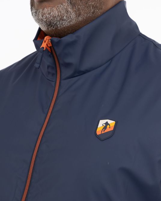 Imperméable sans manches réversible grande taille bleu marine