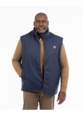 Imperméable sans manches réversible grande taille bleu marine