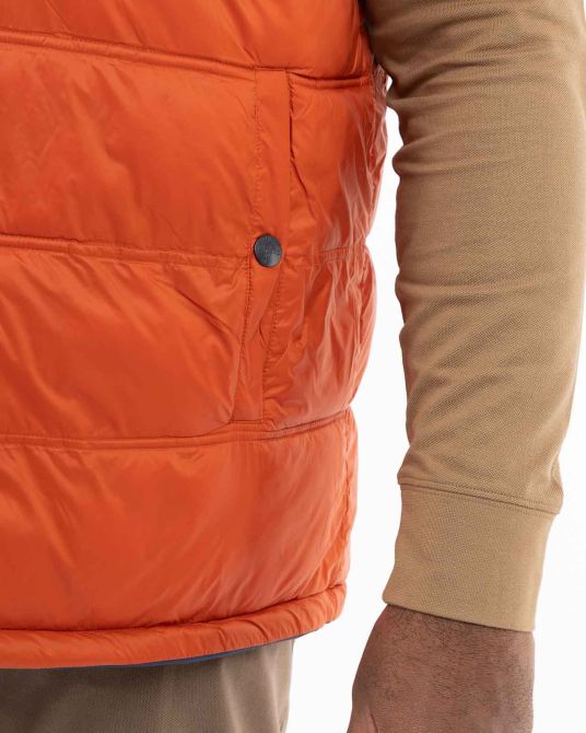 Imperméable sans manches réversible grande taille bleu marine