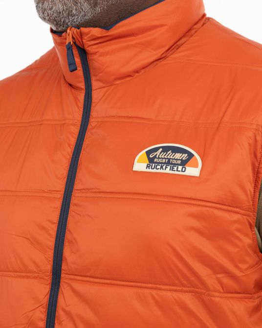 Imperméable sans manches réversible grande taille bleu marine