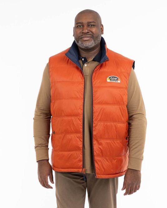 Imperméable sans manches réversible grande taille bleu marine