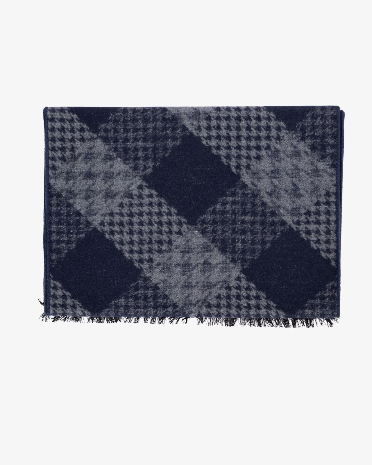 Echarpe en soie 2 mètres de long bleu marine