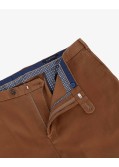 Pantalon chino structuré grande taille marron