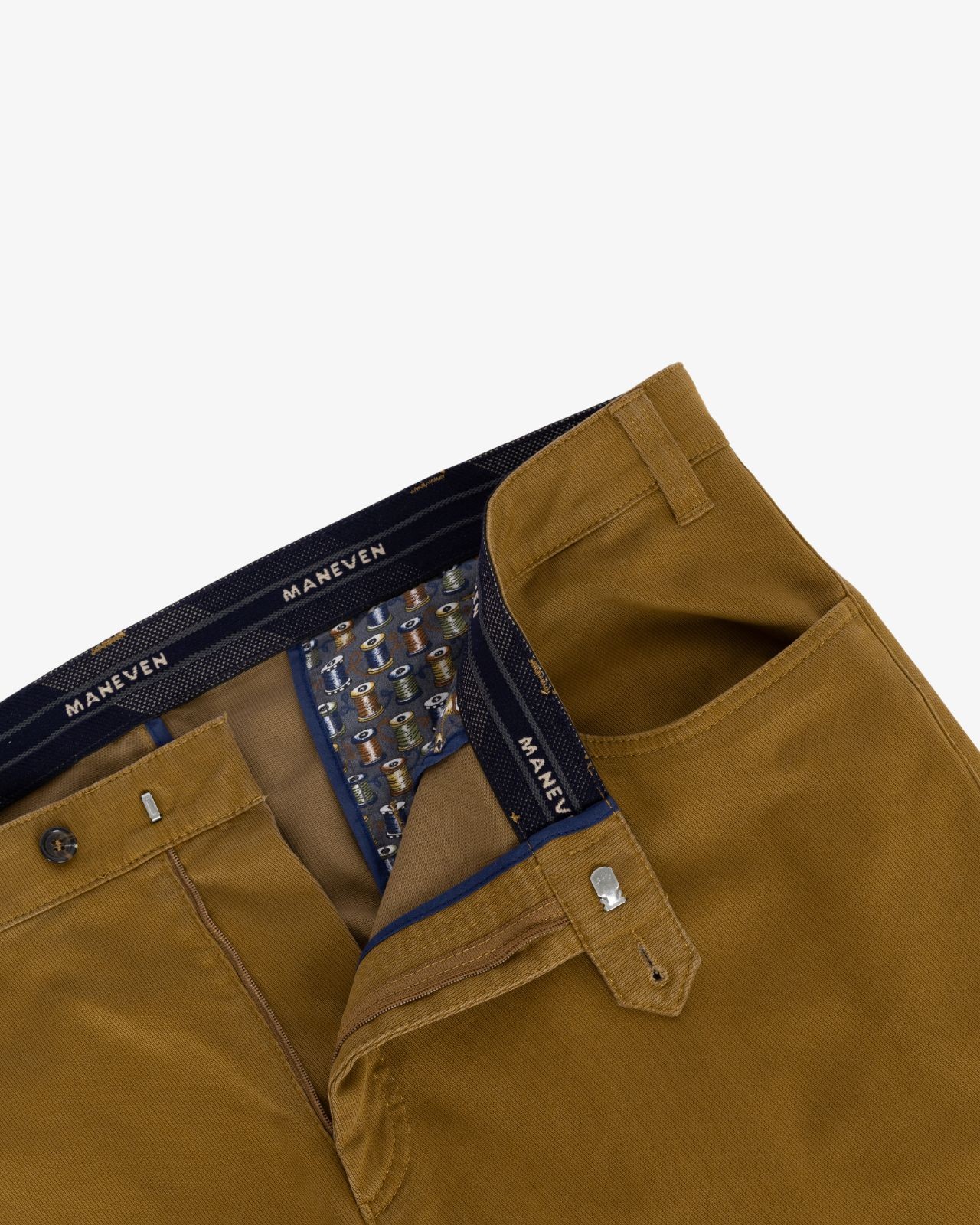 Pantalon chino grande taille jaune