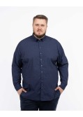Chemise fantaisie grande taille bleu