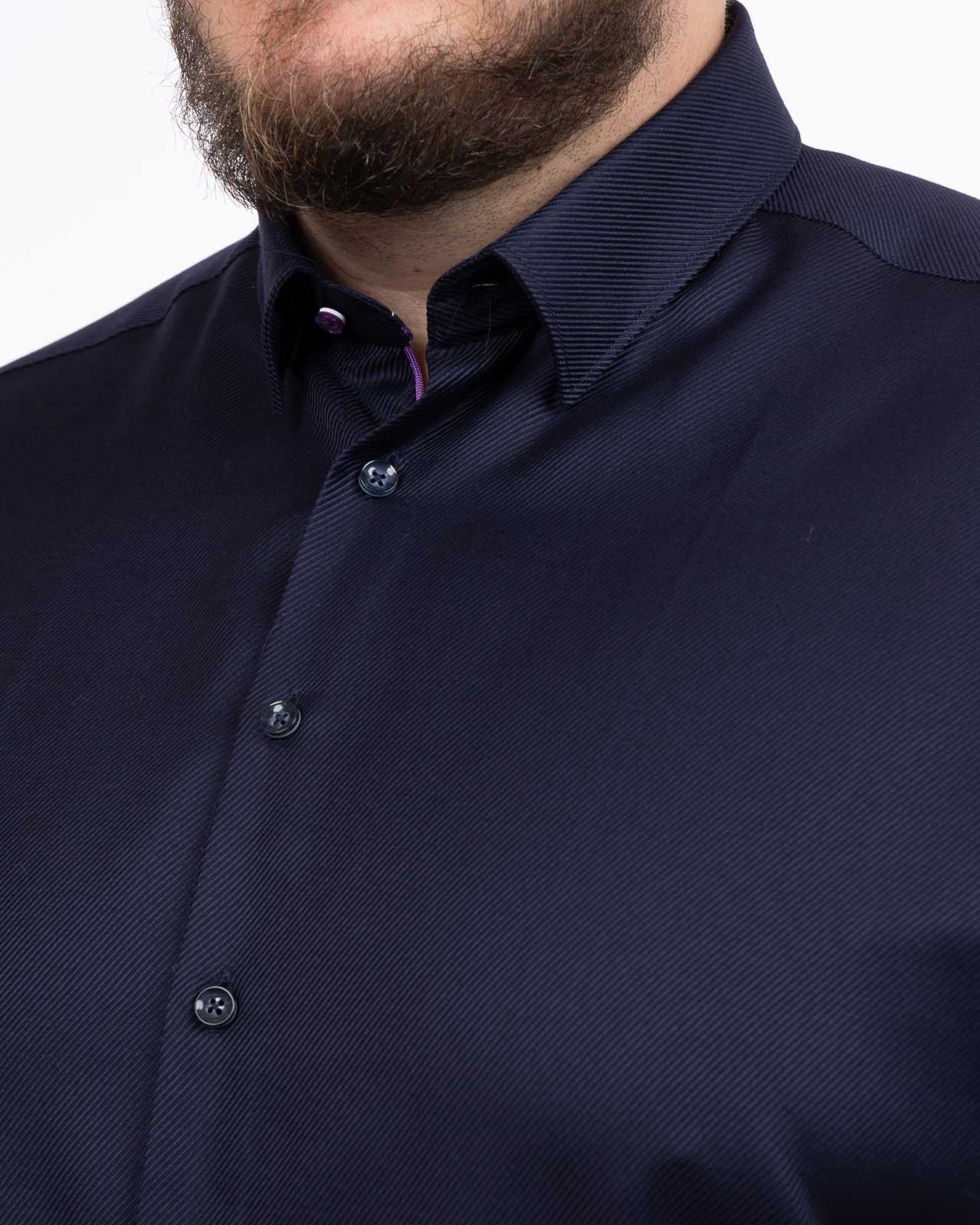 Chemise grande taille bleu marine