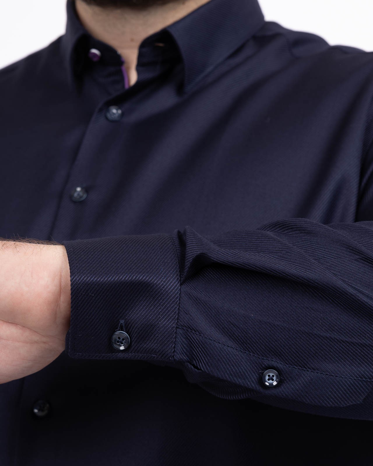 Chemise grande taille bleu marine