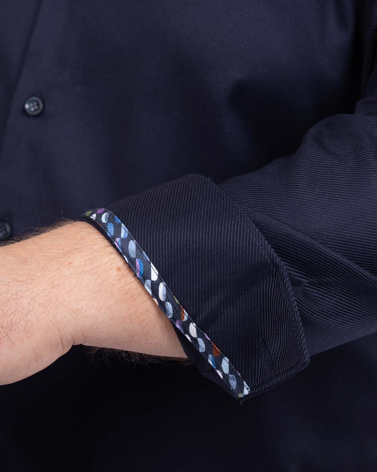 Chemise grande taille bleu marine