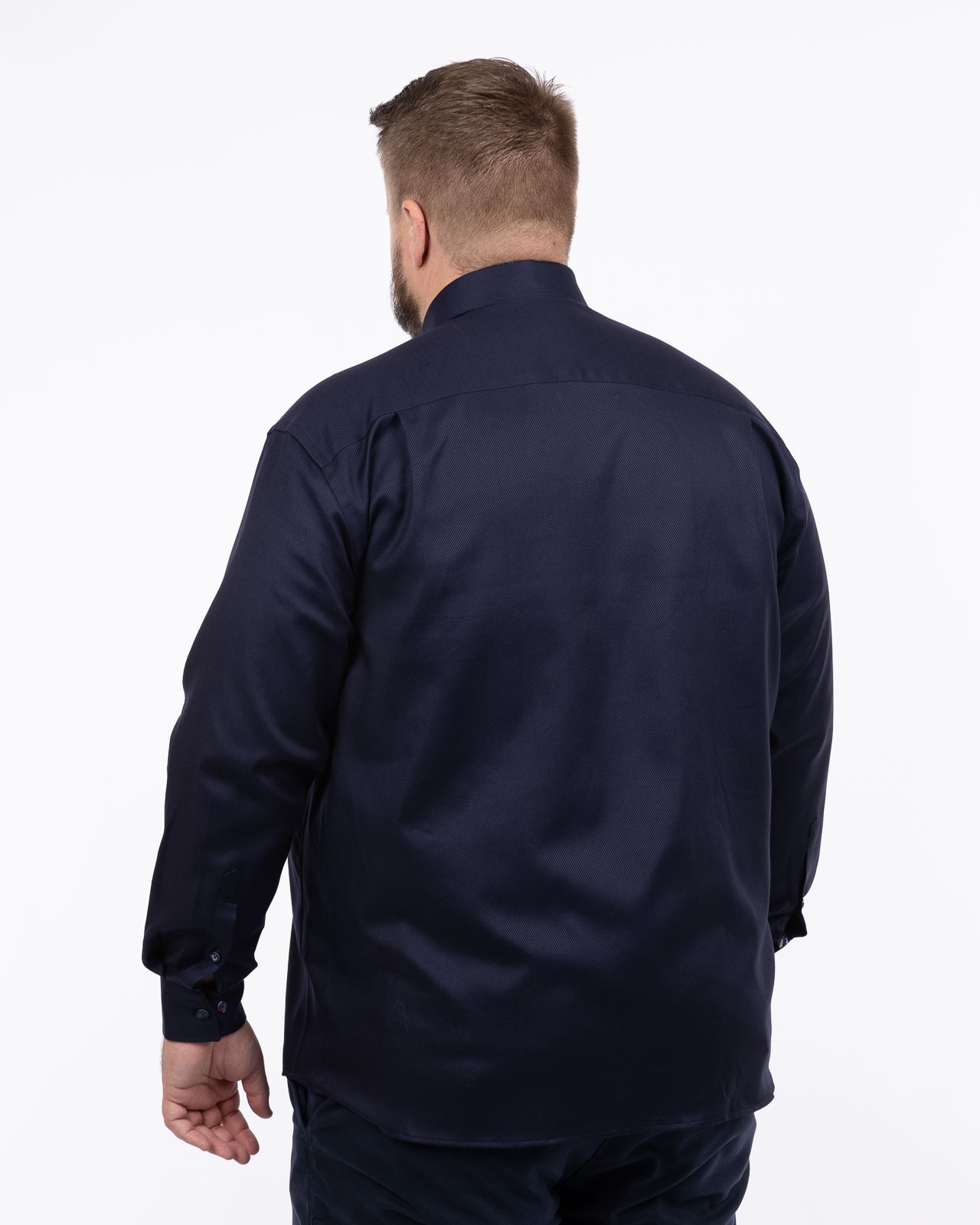 Chemise grande taille bleu marine