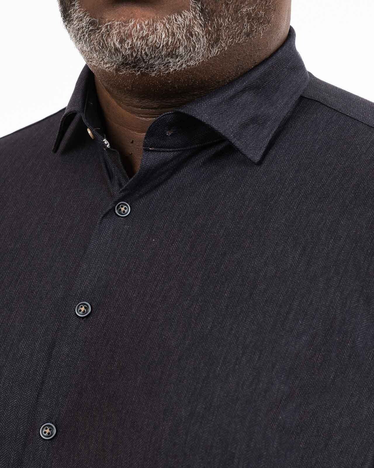 Chemise en maille pour homme grand anthracite