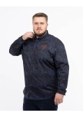 Chemise fleurie grande taille bleu marine