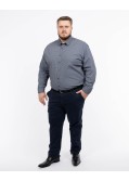 Chemise grande taille bleu