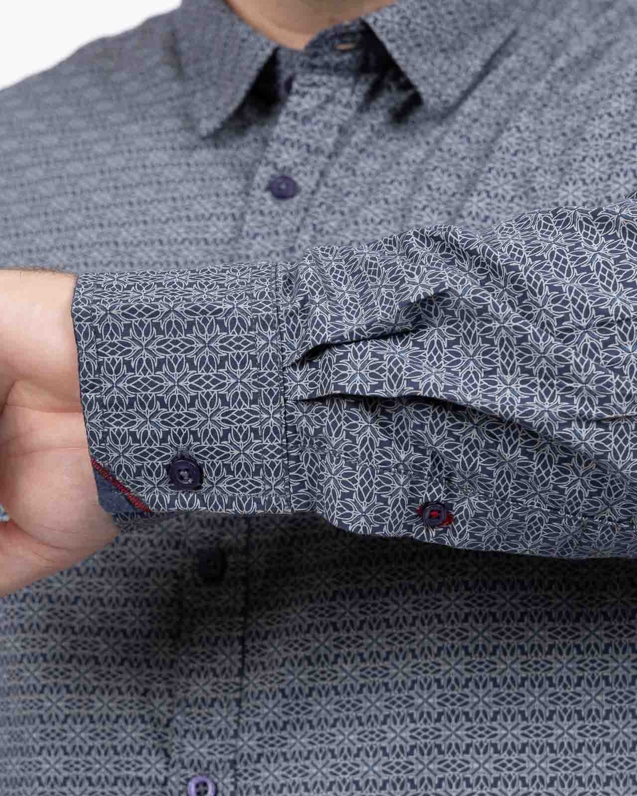 Chemise grande taille bleu