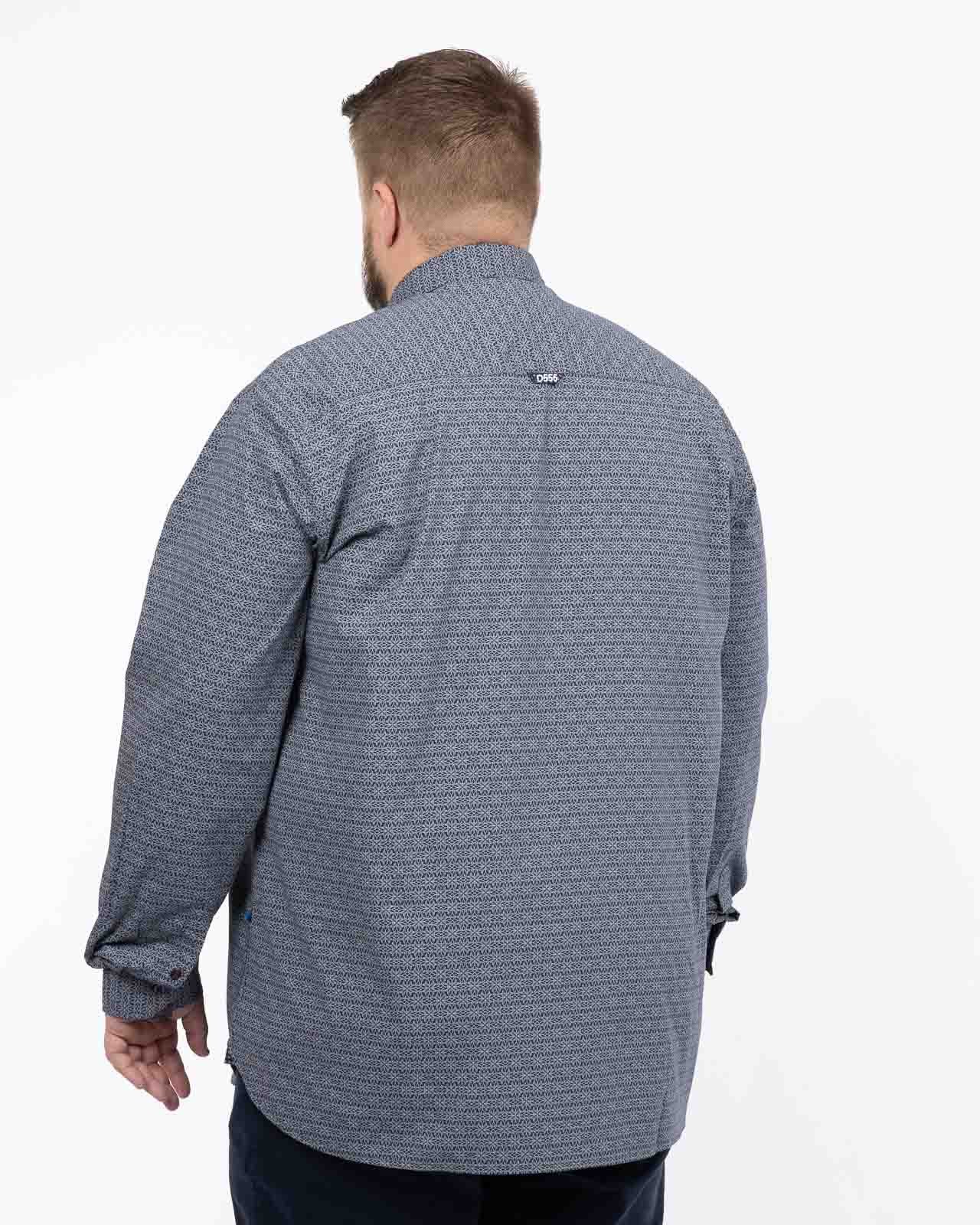 Chemise grande taille bleu
