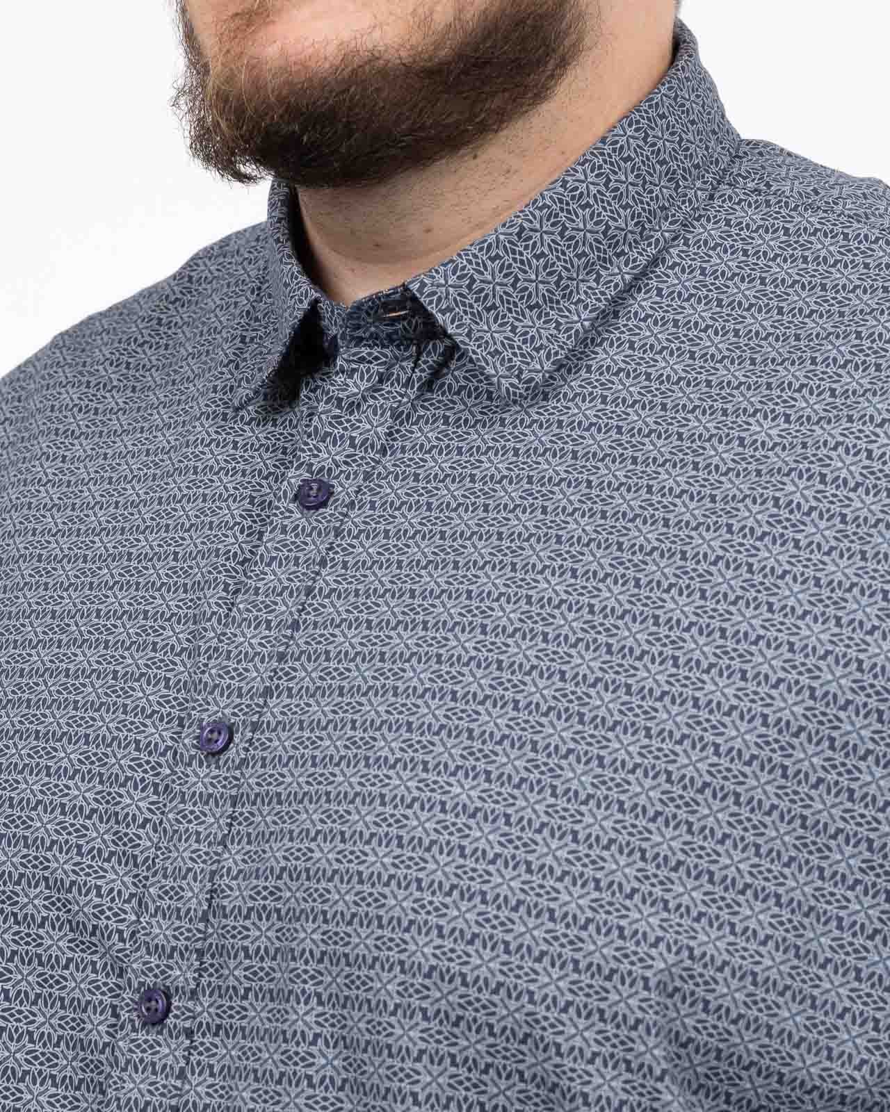 Chemise grande taille bleu