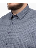 Chemise grande taille bleu