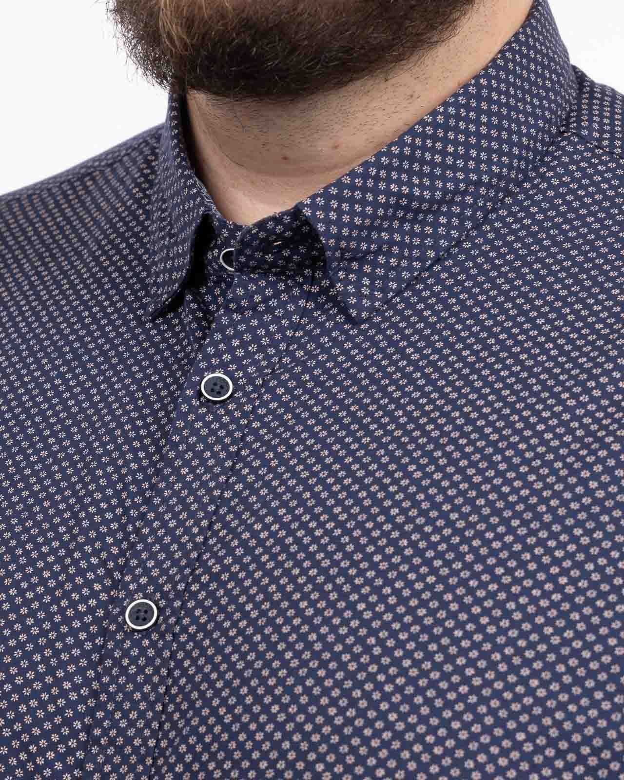Chemise grande taille bleu marine