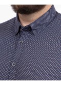 Chemise grande taille bleu marine