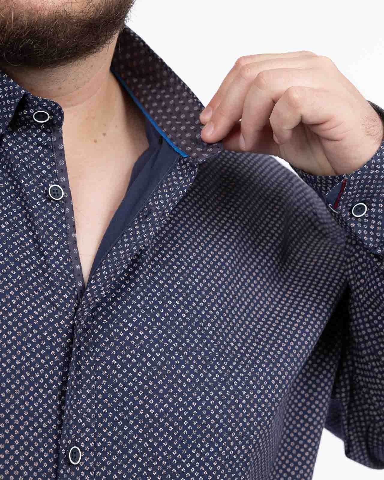 Chemise grande taille bleu marine
