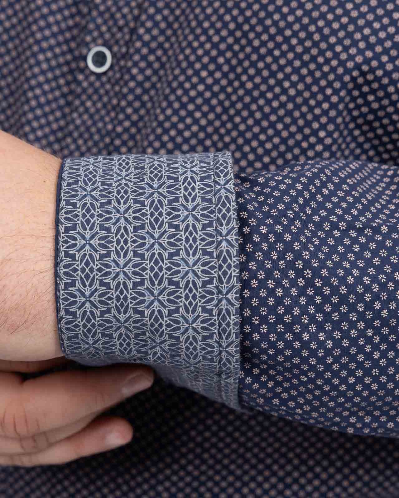 Chemise grande taille bleu marine