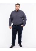 Chemise grande taille bleu marine