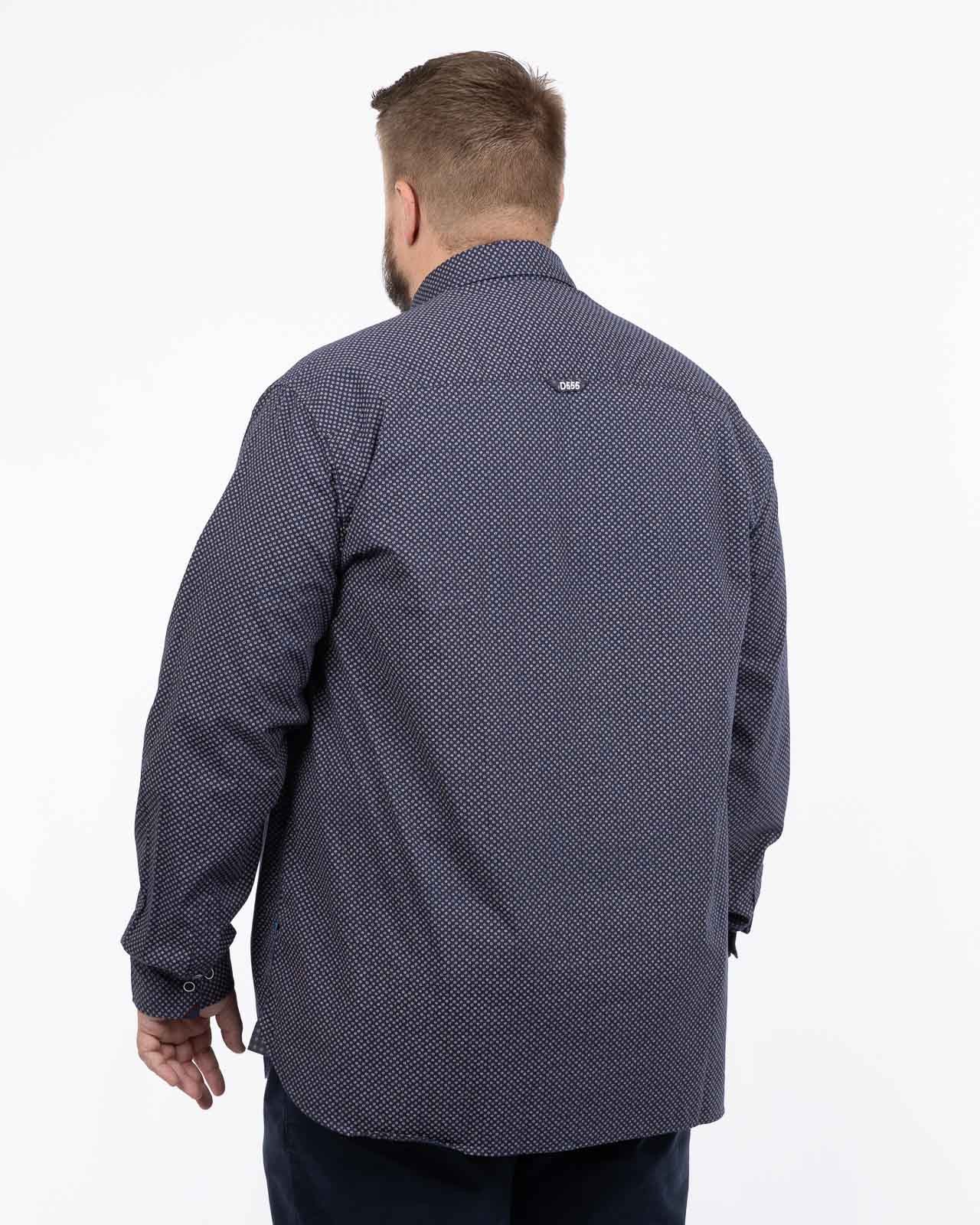 Chemise grande taille bleu marine