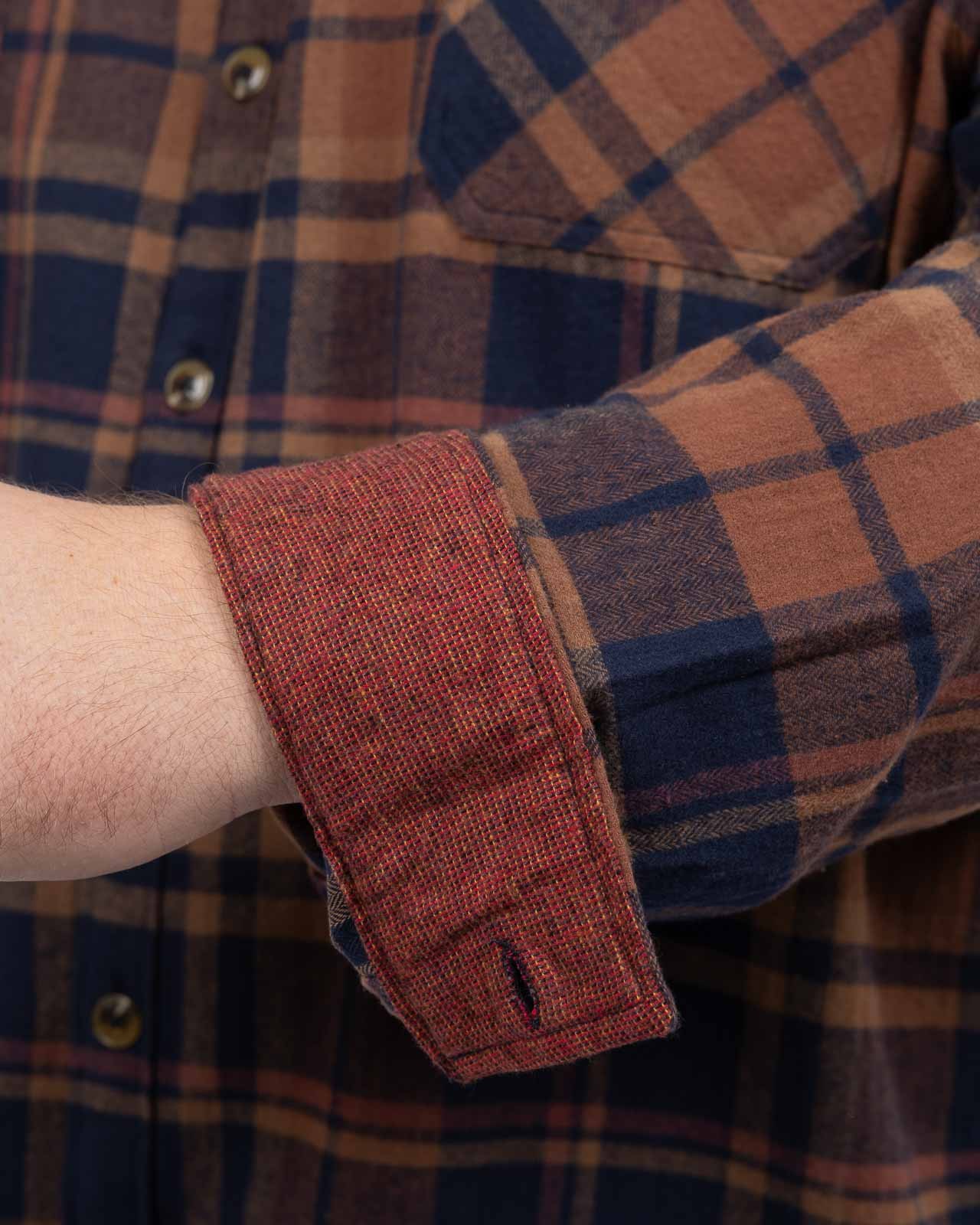 Chemise flanelle à carreaux grande taille bleu marine