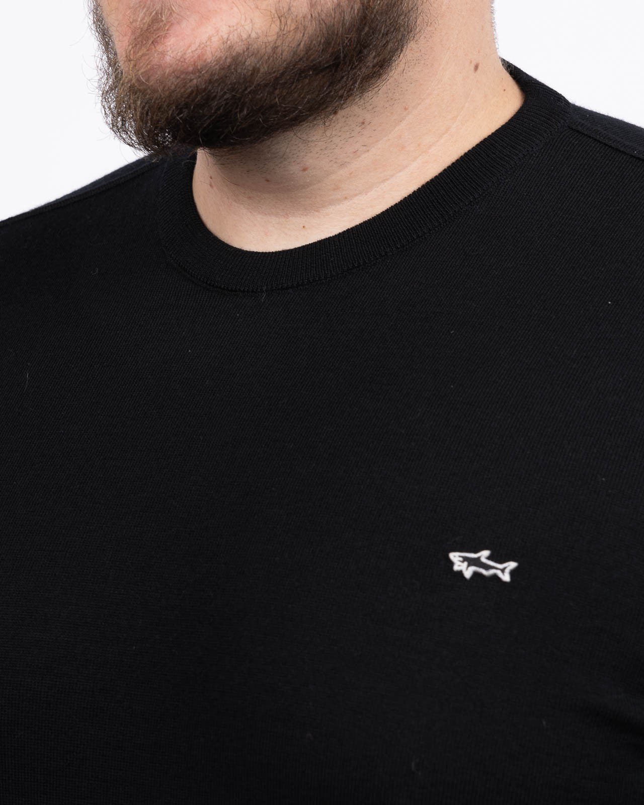 Pull mérinos grande taille noir