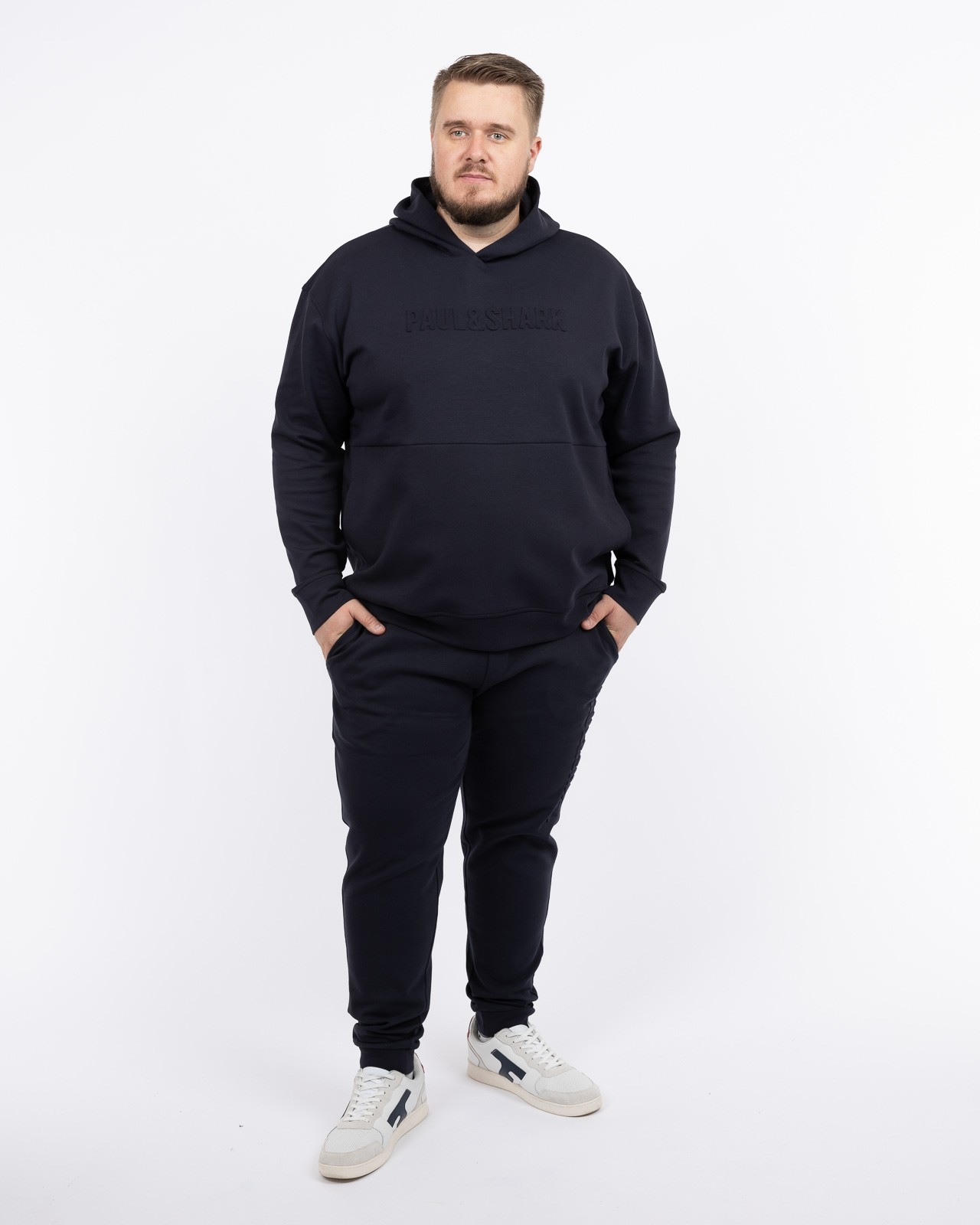 Bas de survêtement grande taille bleu marine