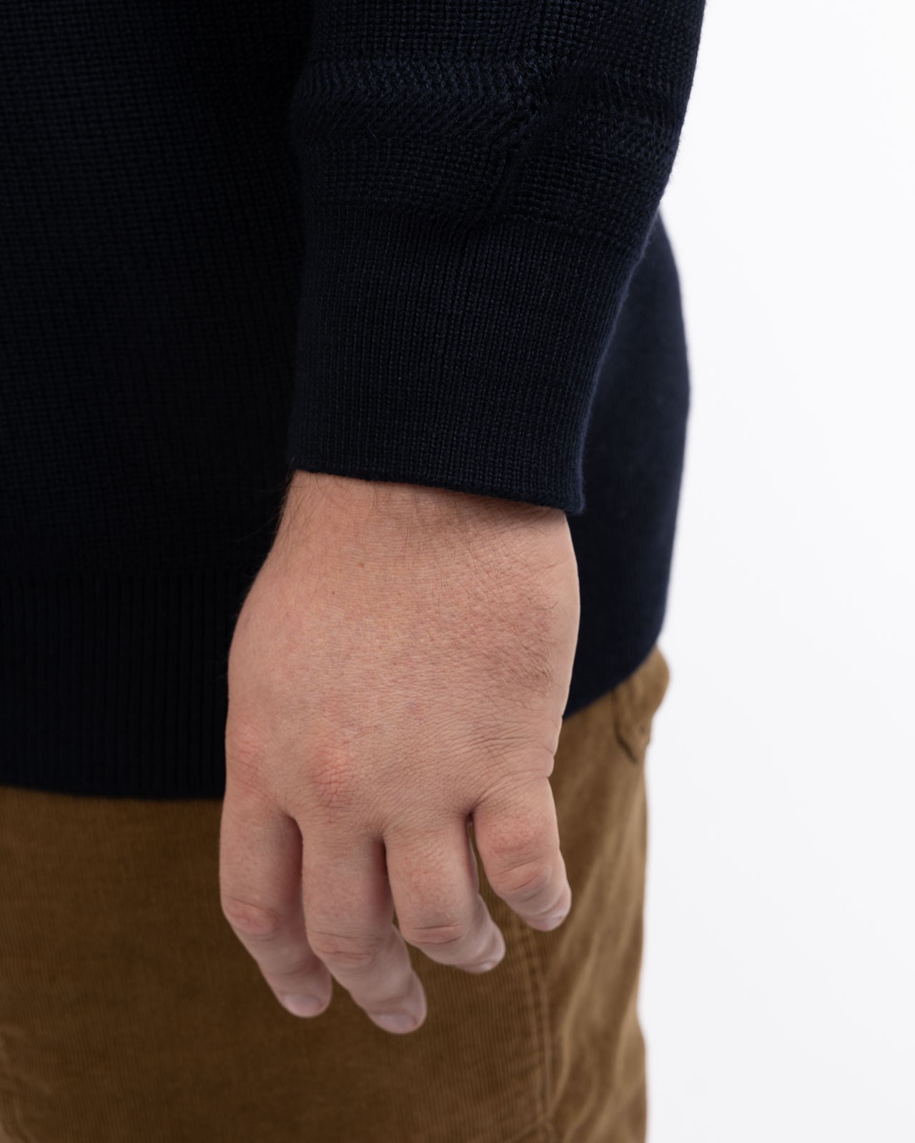 Pull grande taille bleu marine