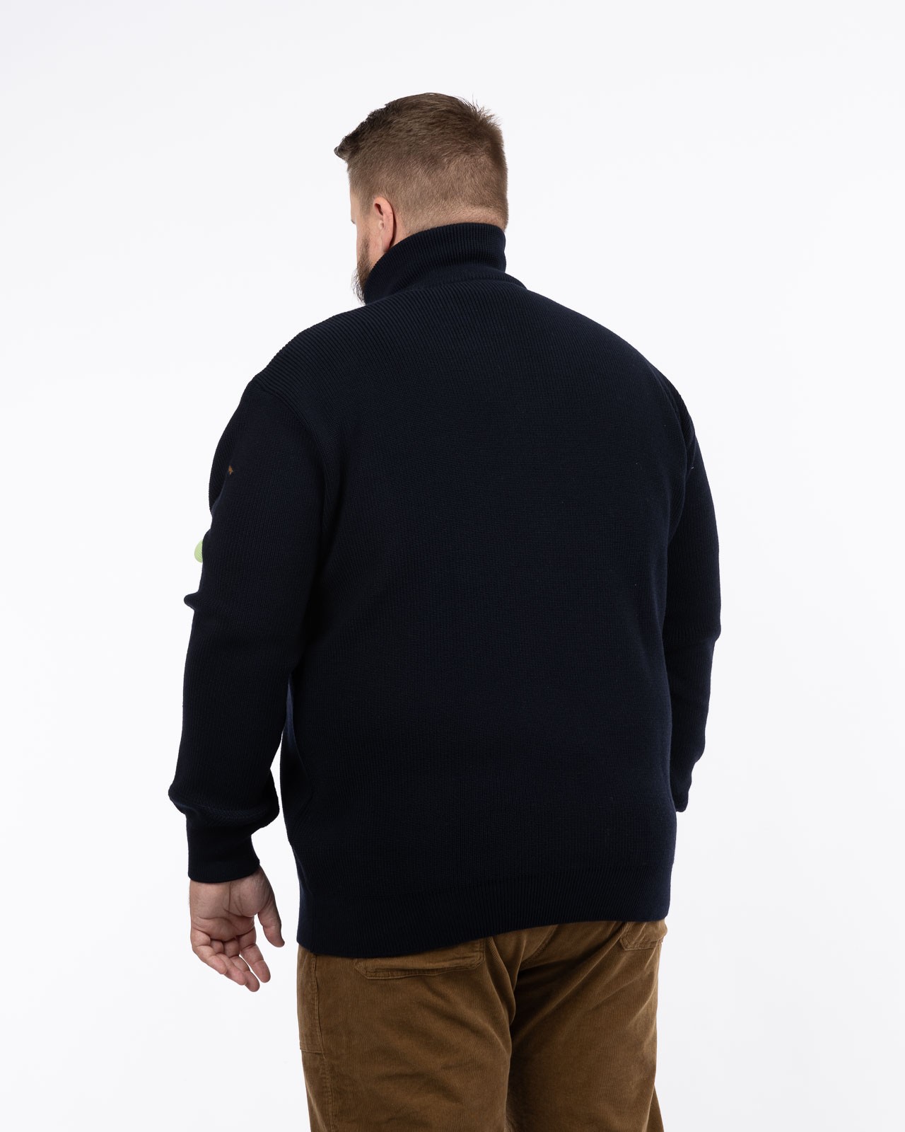 Pull grande taille bleu marine