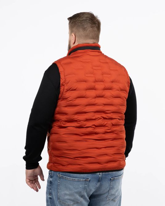 Doudoune sans manches grande taille rouge