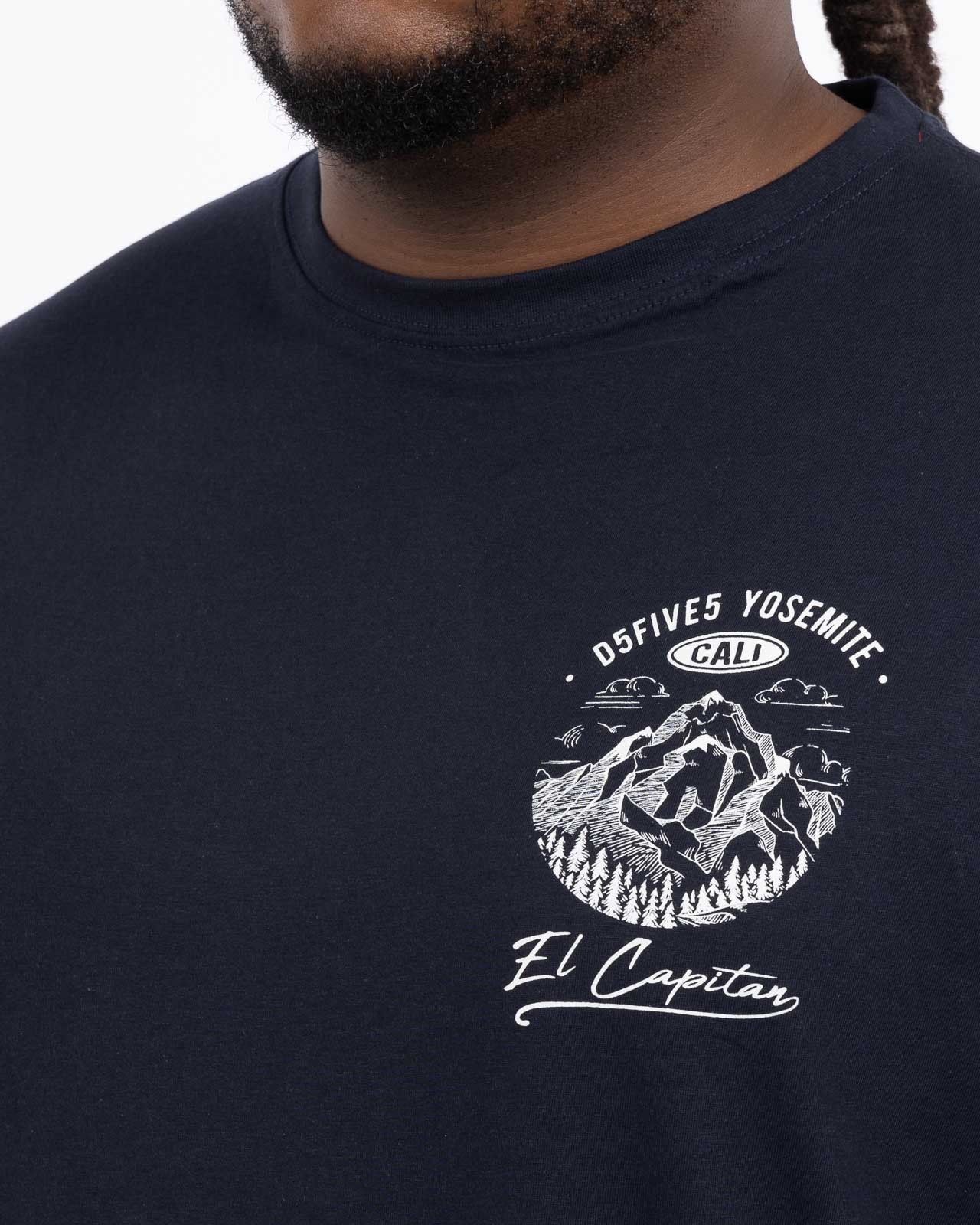 T-shirt Yosemite grande taille bleu marine