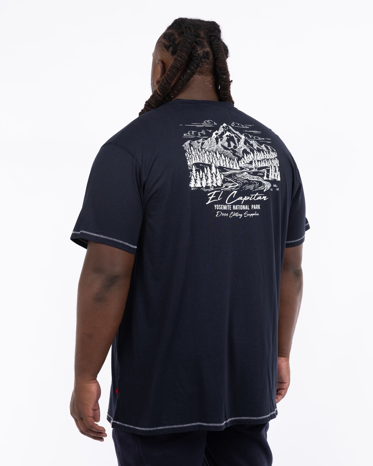 T-shirt Yosemite grande taille bleu marine