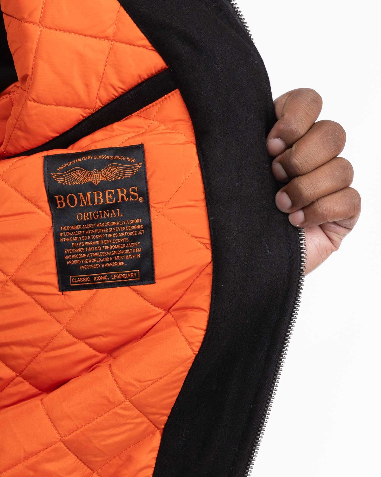 Blouson Douglas grande taille noir