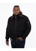 Blouson Douglas grande taille noir