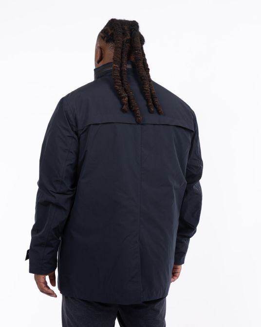 Imperméable 3 en 1 grande taille bleu marine