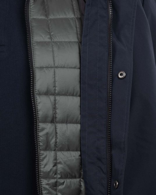 Imperméable 3 en 1 grande taille bleu marine