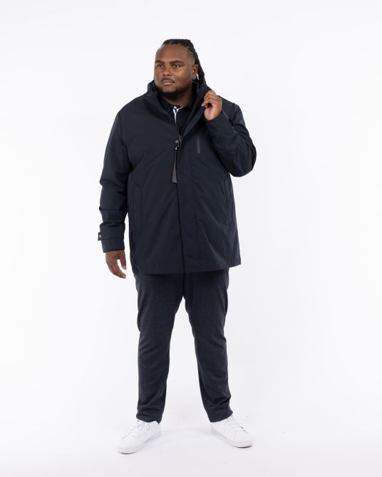 Imperméable 3 en 1 grande taille bleu marine
