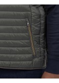 Doudoune sans manches légère grande taille vert