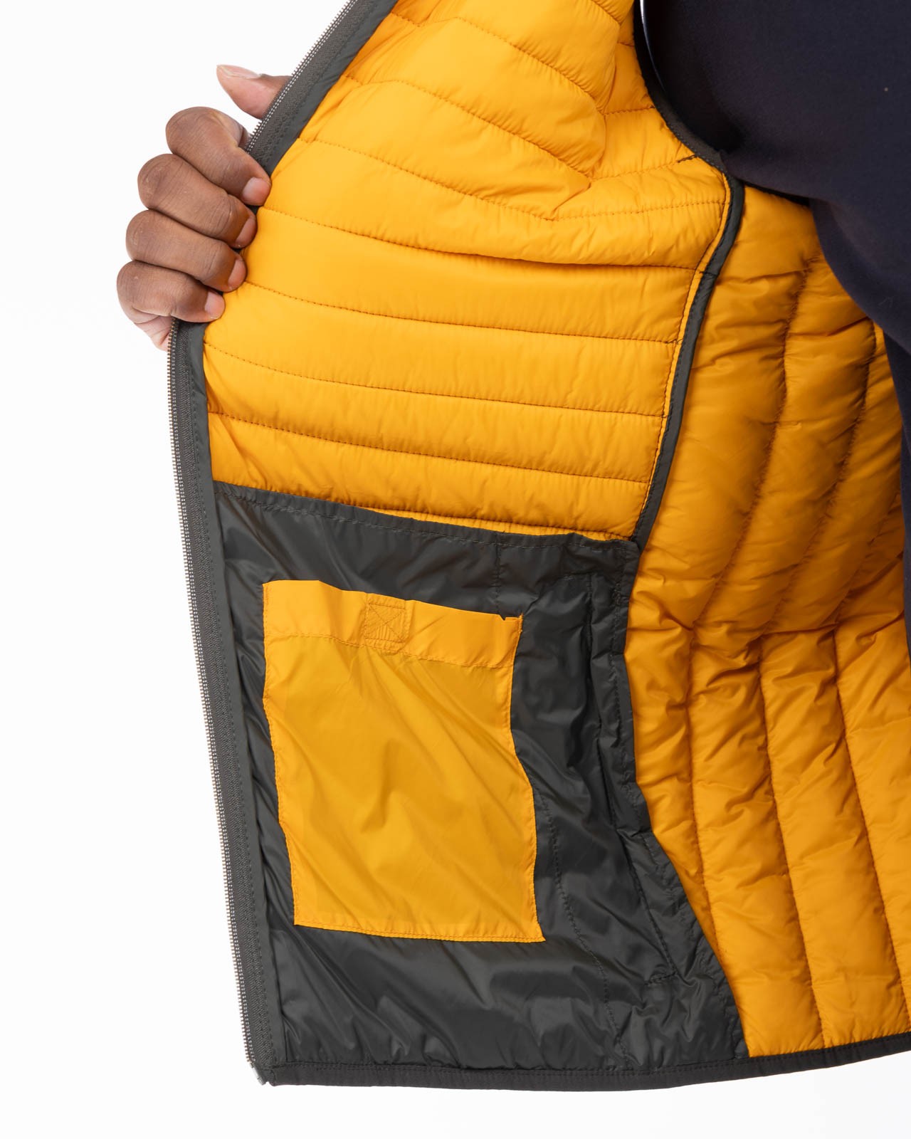 Doudoune sans manches légère grande taille vert