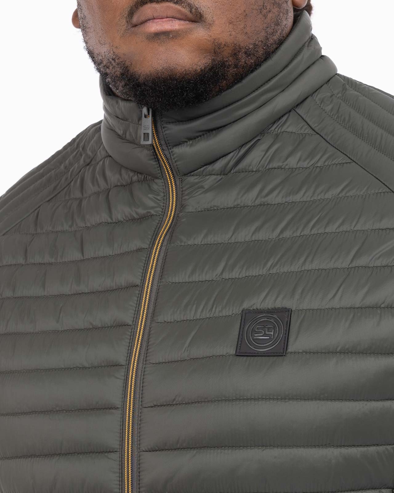 Doudoune sans manches légère grande taille vert