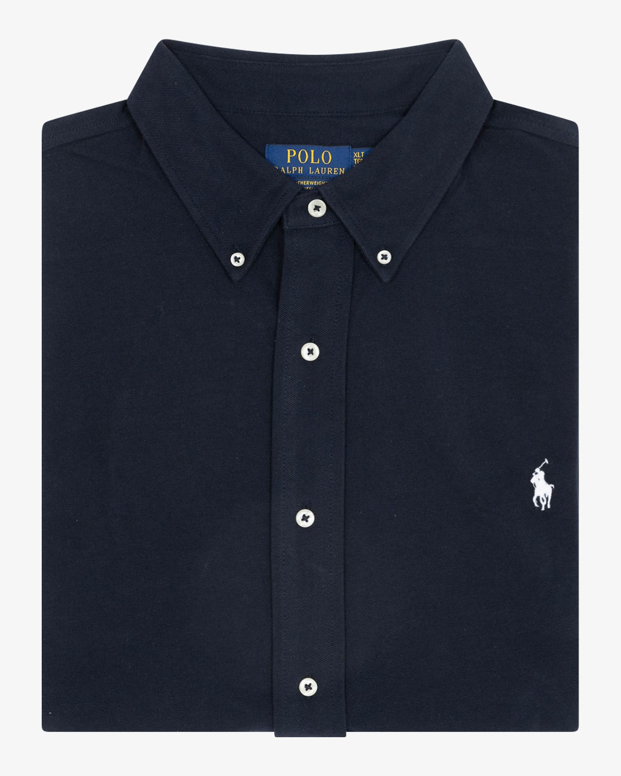 Chemise en maille piqué pour homme grand bleu marine