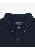 Chemise en maille piqué pour homme grand bleu marine