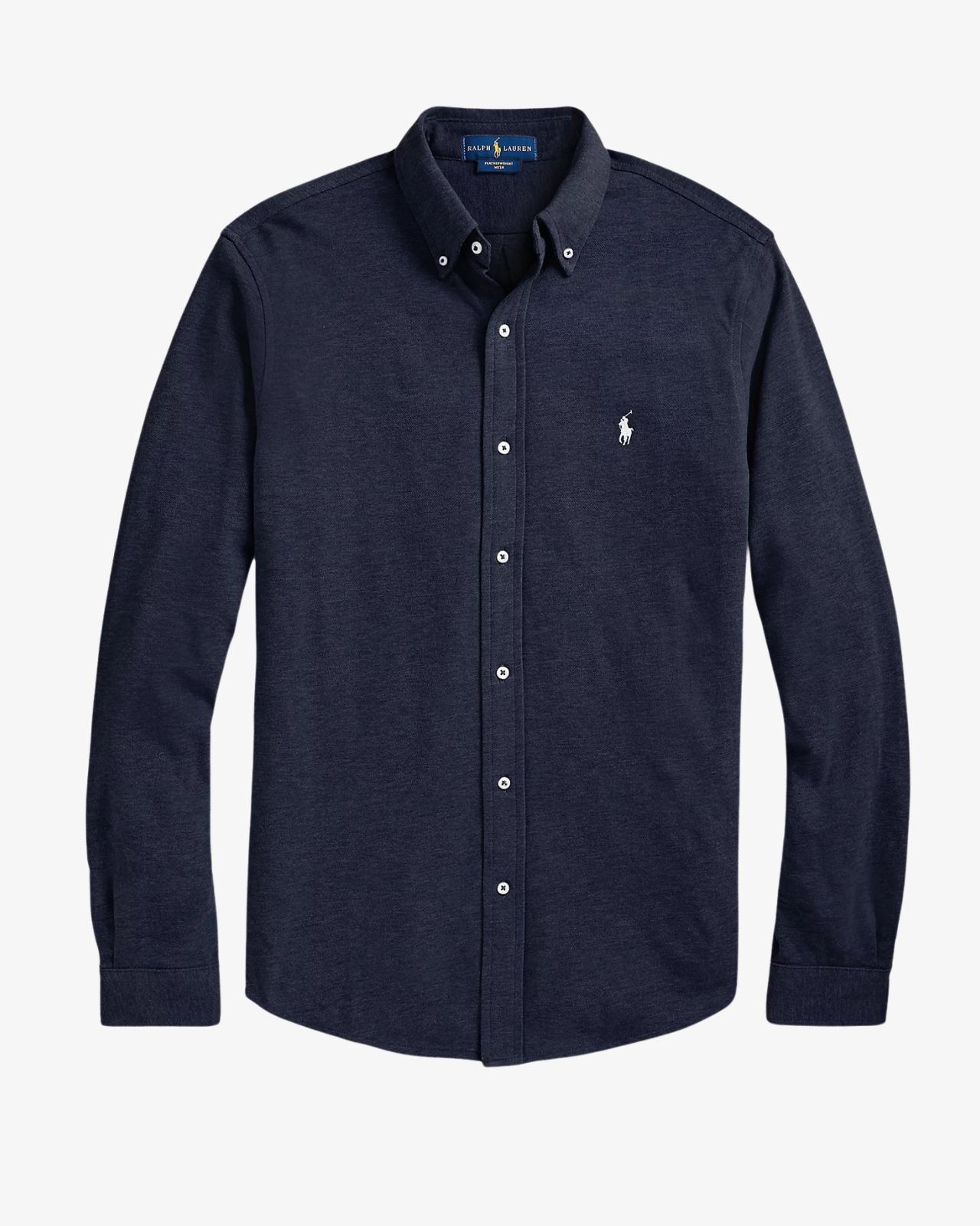 Chemise en maille piqué pour homme grand bleu marine